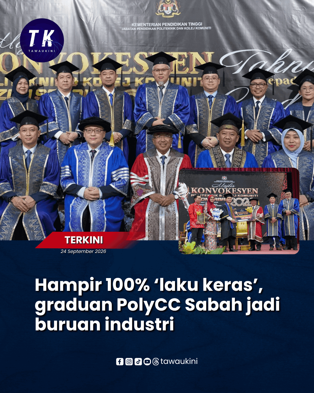 Hampir 100% ‘laku keras’, graduan PolyCC Sabah jadi buruan industri