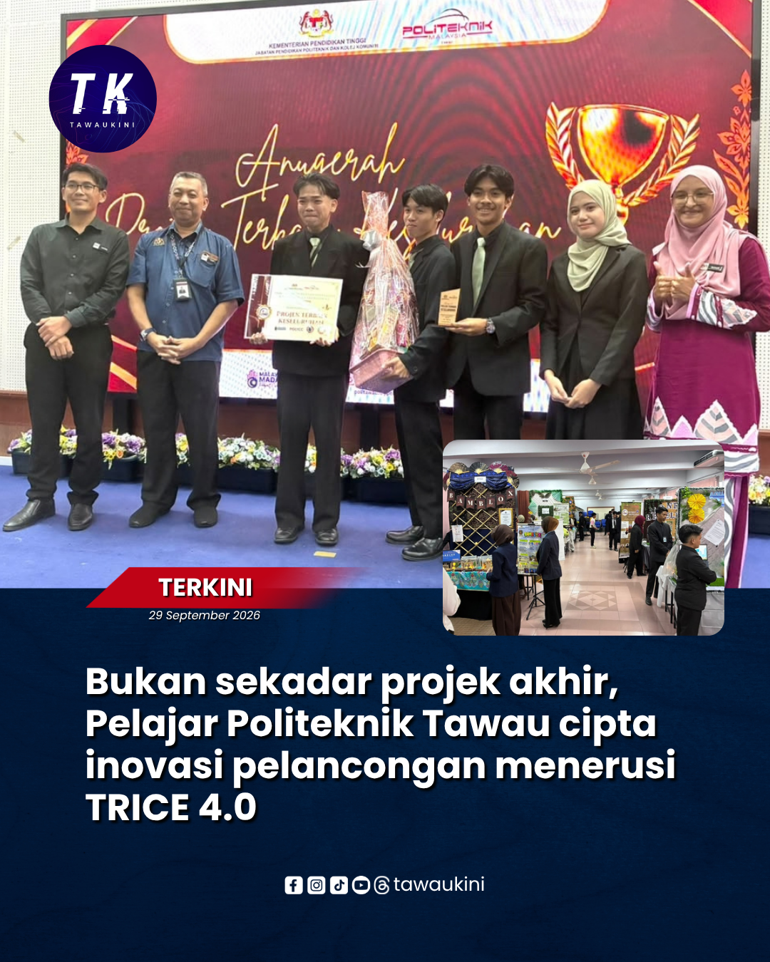 Bukan sekadar projek akhir, Pelajar Politeknik Tawau cipta inovasi pelancongan menerusi TRICE 4.0