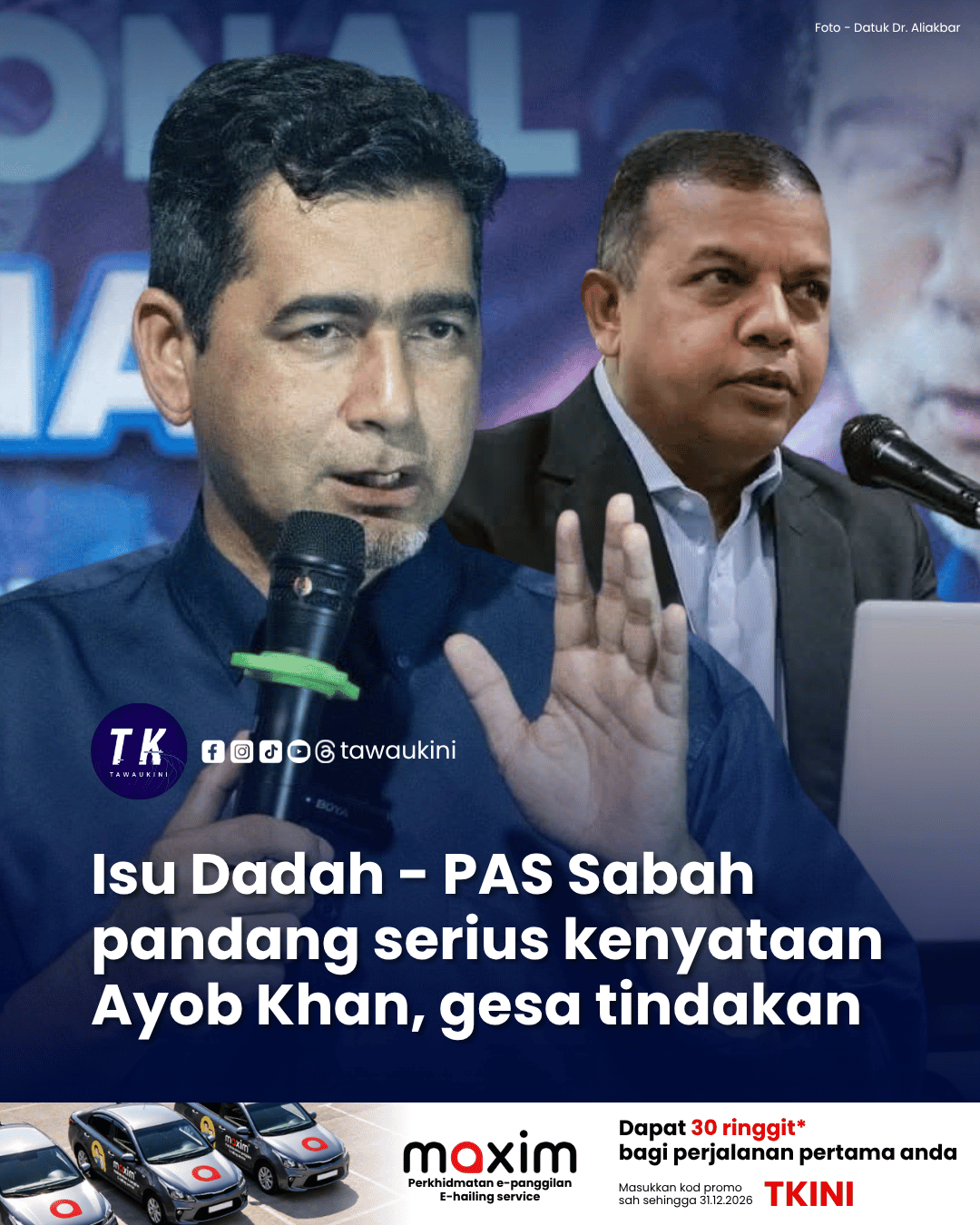 Isu Dadah – PAS Sabah pandang serius kenyataan Ayob Khan, gesa tindakan